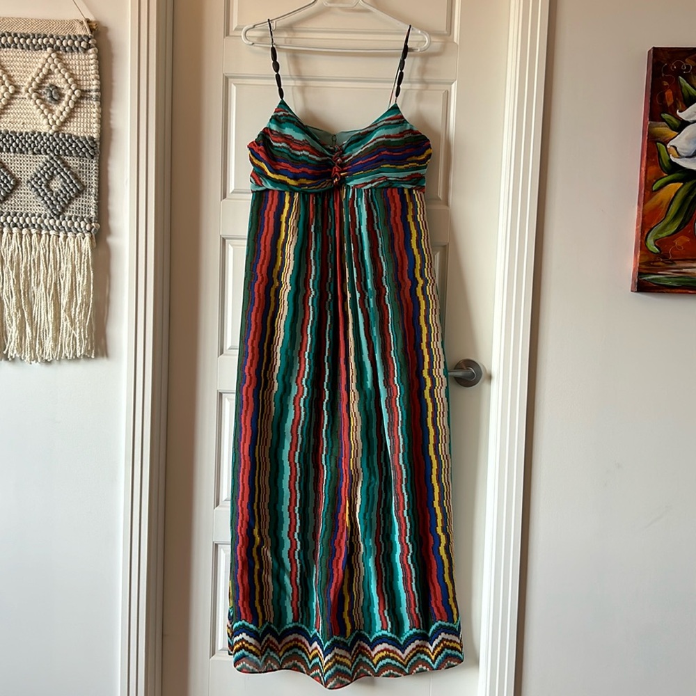 Sandra Darren colorful maxi dress